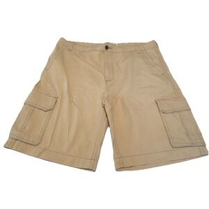 Vintage Y2K Aeropostale A87 Cargo‎ Shorts Mens Size 40 Tan Khaki Cotton Hiking
